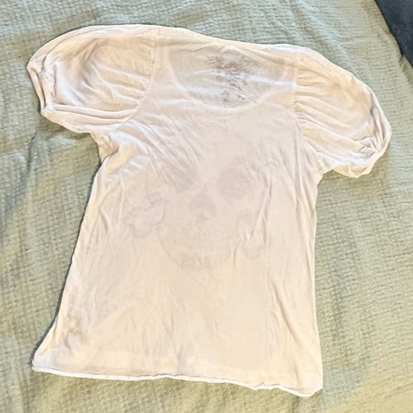 Vintage Y2K girly tee skull True Love grill Drifter Medium 1990 90s tattoo style - Picture 15 of 15